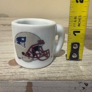 NFL New England Patriots Mini Miniature Ceramic Mug Vintage Collectible 1.25”